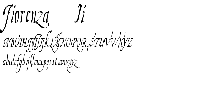Fiorenza II font